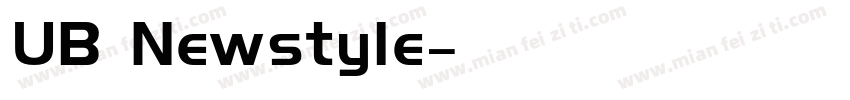 UB Newstyle字体转换